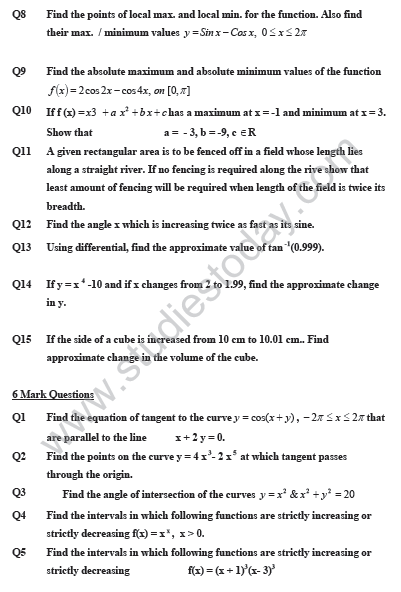 CBSE_Class_12_mathematics_Application_of_Derivatives _Set_B_3