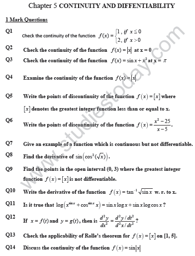 CBSE_Class_12_mathematics_Continuity_And_Diffentiability_Set_B_1