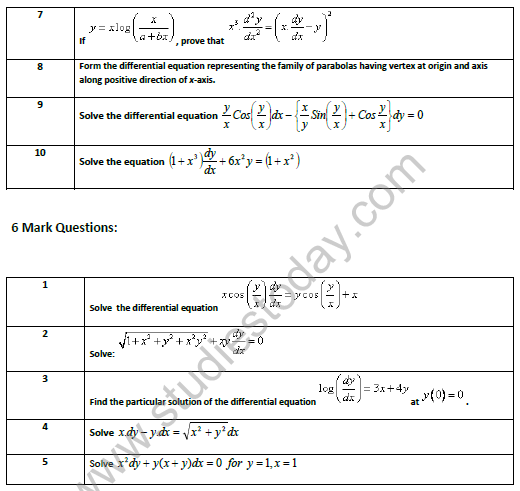 CBSE_Class_12_mathematics_Differential _Equations _Set_B_4
