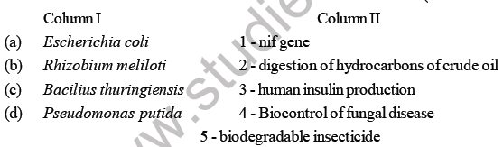 NEET Biology Biotechnology Principles and Processes MCQs-6
