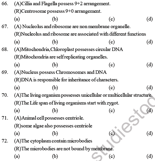 NEET Biology Cell Structure MCQ-1