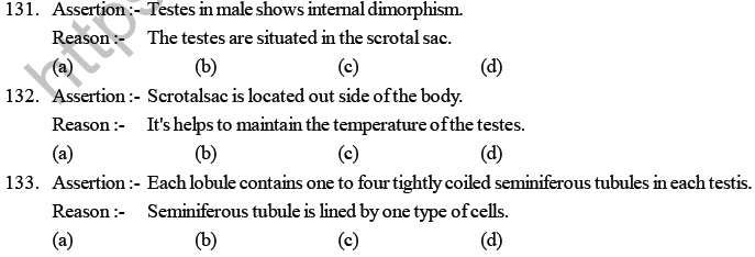 NEET Biology Human Reproduction MCQs Set B-Ass