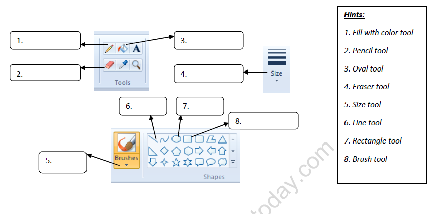 cbse class 1 computer science drawing with a computer worksheet practice worksheet for computers