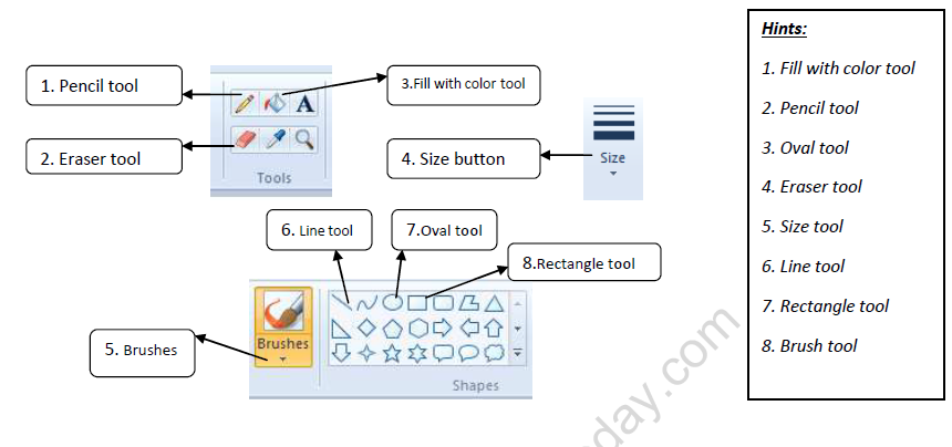 CBSE Class 1 Computer Science Worksheet - Drawing with a Computer 