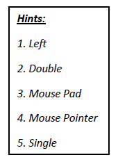 CBSE Class 1 Computer Science Worksheet - Using a Mouse 