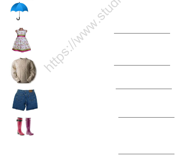 CBSE Class 1 EVS Worksheet - Clothes (2) 4