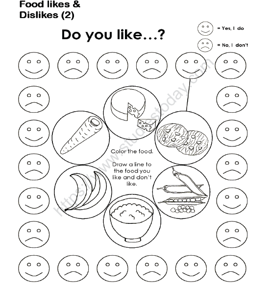 CBSE Class 1 EVS Worksheet - Food 2