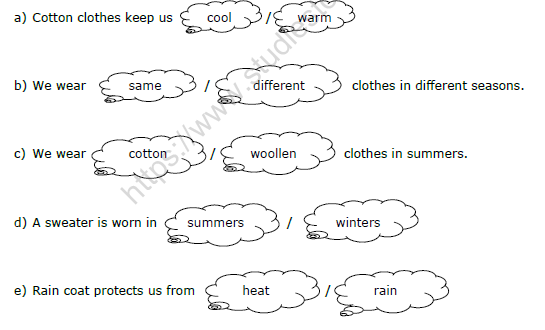 CBSE Class 1 EVS Worksheets (3) 3