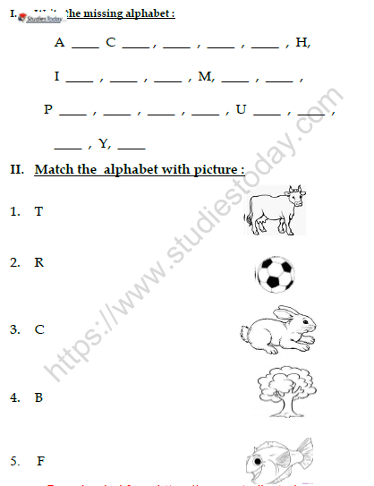 CBSE Class 1 English A Happy Child Worksheet