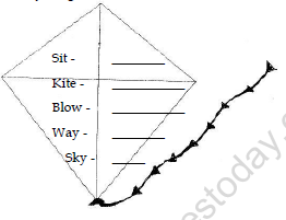 CBSE Class 1 English Kite Worksheet