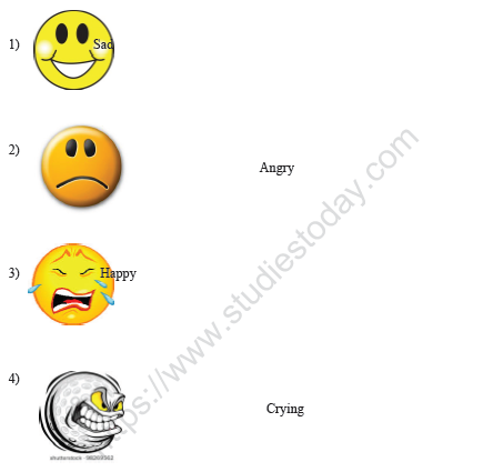 CBSE Class 1 English Worksheets (21) - A happy Child 