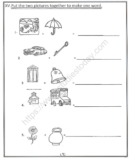 CBSE Class 1 English Worksheets (38) 3