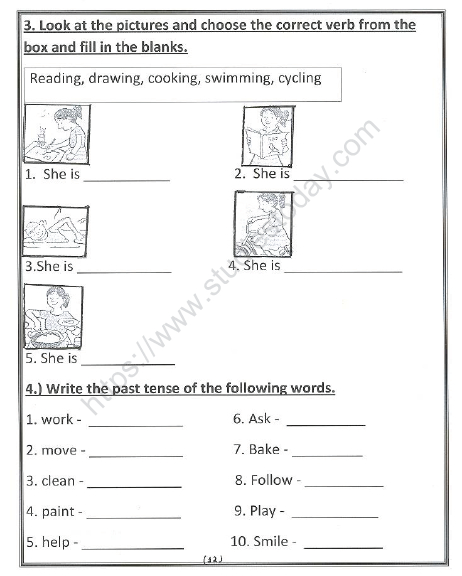 CBSE Class 1 English Worksheets (38) 5