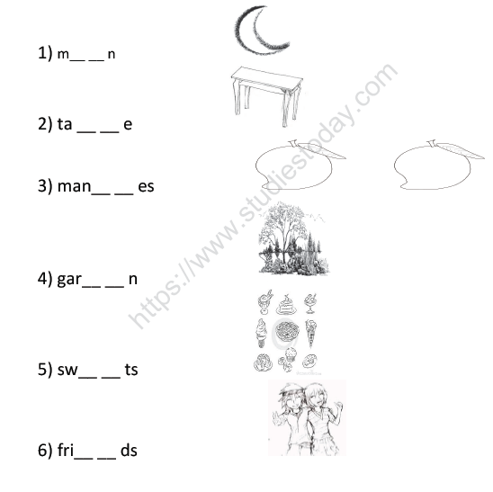 CBSE Class 1 English Worksheets (53) - Spell Bee