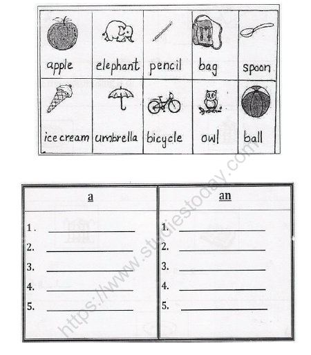 CBSE Class 1 English Worksheets (70) 