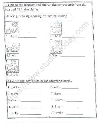 CBSE Class 1 English Worksheets (73) 11