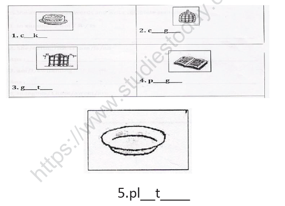 CBSE Class 1 English Worksheets (75) 4