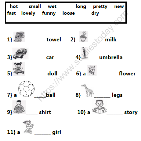 cbse class 1 english grammar worksheet set b practice worksheet for english