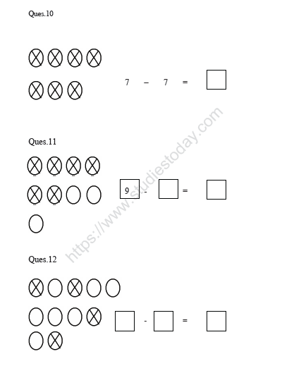 CBSE Class 1 Maths Chapter 4 Worksheet 4