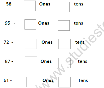 CBSE Class 1 Maths Numbers Worksheet