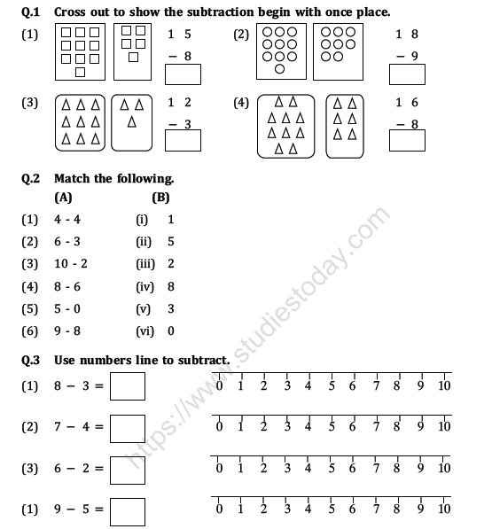 CBSE Class 1 Maths Practice Worksheets (15) 1