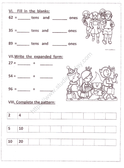 easy math worksheets for grade 1