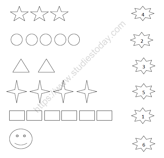 CBSE Class 1 Maths Practice Worksheets (25) - Numbers 1 to 9 (1)