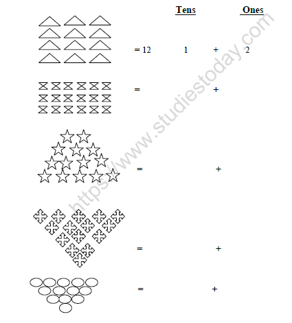 CBSE Class 1 Maths Practice Worksheets (38) - Numbers 10 to 20 (2)