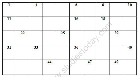 CBSE Class 1 Maths Practice Worksheets (51) - Numbers 21 to 50 (3) 1