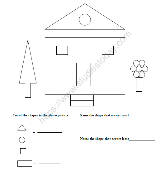 CBSE Class 1 Maths Practice Worksheets (55) - Data Handling (4) 1