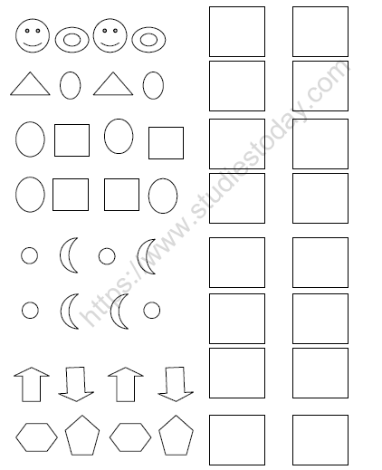 CBSE Class 1 Maths Practice Worksheets (56) - Patterns (1) 1