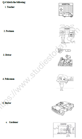 CBSE Class 2 EVS Revision Worksheet Set A