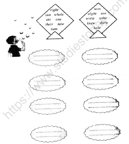 CBSE Class 2 English Curly Locks and the Three bears Worksheet