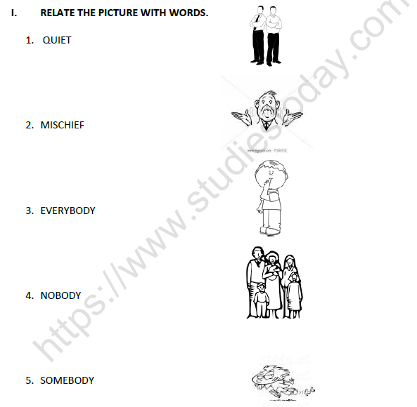 CBSE Class 2 English Mr Nobody Worksheet