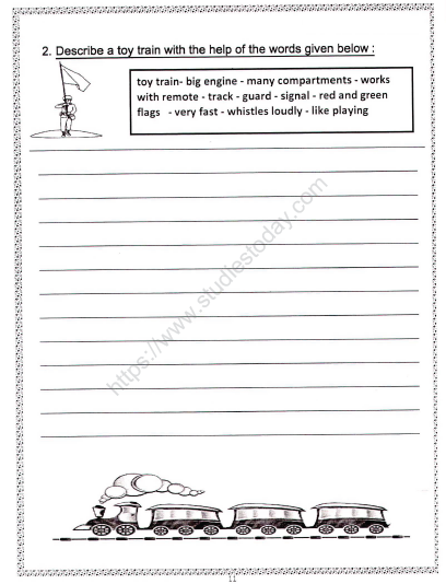 CBSE Class 2 English Practice Worksheets (104) - Simple Past Tense 6