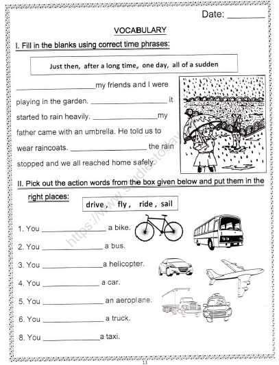 CBSE Class 2 English Practice Worksheets (105) - Negations 2