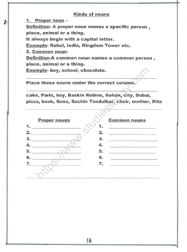 CBSE Class 2 English Practice Worksheets (45) - What People Do 12