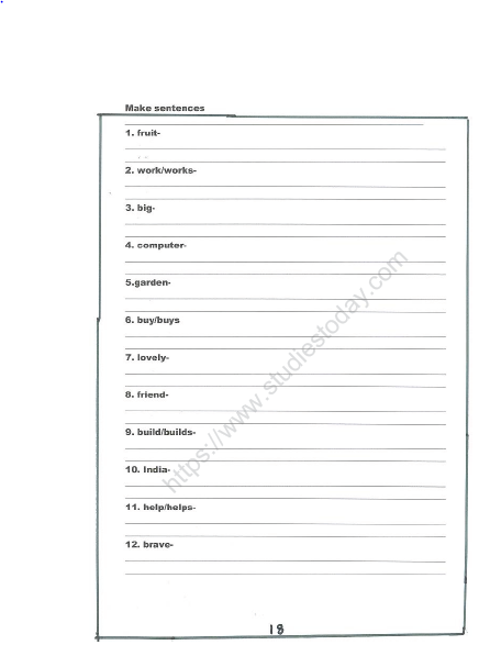 CBSE Class 2 English Practice Worksheets (45) - What People Do 14