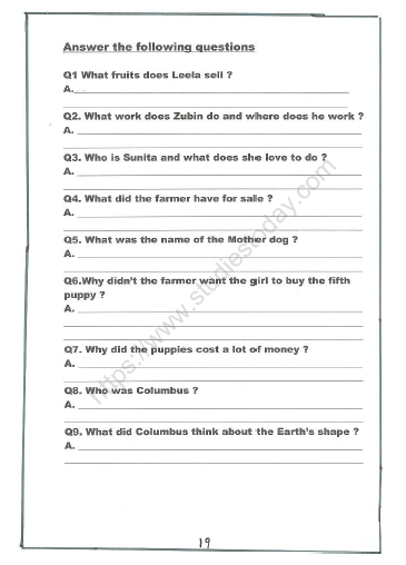 CBSE Class 2 English Practice Worksheets (45) - What People Do 15