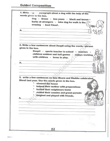CBSE Class 2 English Practice Worksheets (45) - What People Do 18