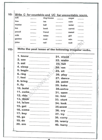 CBSE Class 2 English Practice Worksheets (45) - What People Do 5