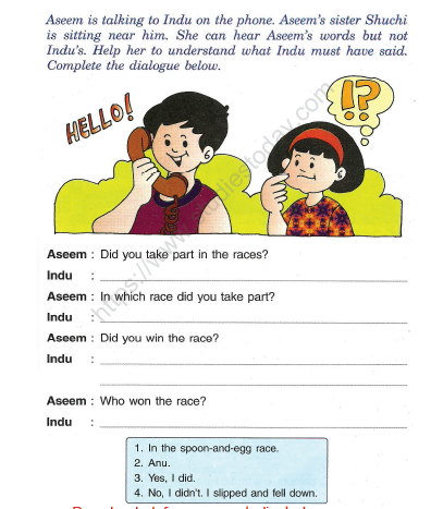 CBSE Class 2 English Practice Worksheets (71) - Writing Skills