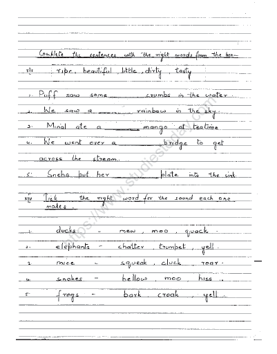 Rip Van Winkle Class 2 English Printable Worksheet Free PDF