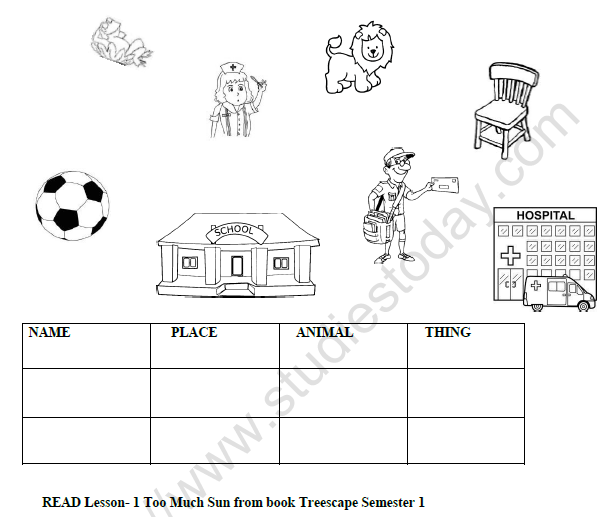 CBSE Class 2 English Revision Worksheet Set A