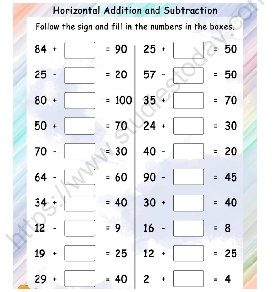 CBSE Class 2 Maths Birds Come Birds Go Worksheet