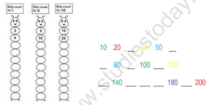 CBSE Class 2 Maths Counting in Tens Worksheet