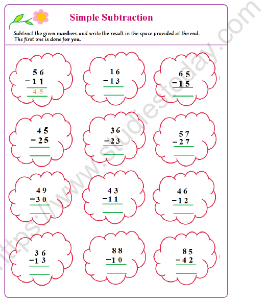 CBSE Class 2 Maths Give and Take Worksheet