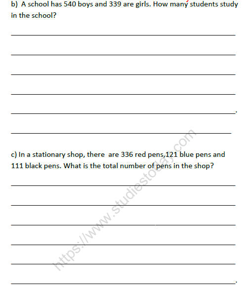 CBSE Class 2 Maths Practice Worksheets (128) - Revision 2