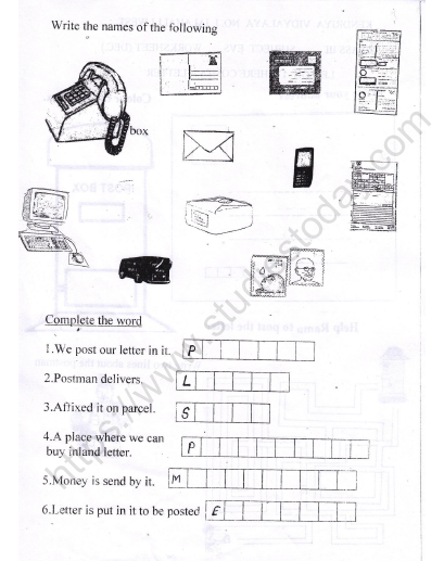 CBSE Class 3 EVS Work We Do Worksheet with Solutions