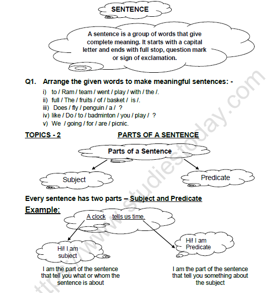 CBSE Class 3 English Revision Worksheet